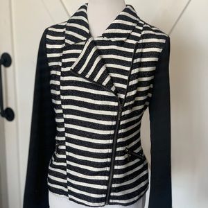 Black & white striped jacket